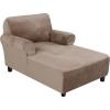 imageHVERSAILTEX Velvet Chaise Lounge Cover High Stretch Chaise Chair Cover for Living Room Soft Chaise Slipcovers with Arms Luxury Velvet Chaise Lounge Dog Covers Machine Washable BlackTaupe