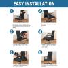 imageHVERSAILTEX Computer Office Chair Covers  Protective ampamp Stretchable Universal Stretch Rotating Chair Cover SlipcoverIsland FossiBlack