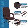 imageHVERSAILTEX Computer Office Chair Covers  Protective ampamp Stretchable Universal Stretch Rotating Chair Cover SlipcoverIsland FossiBrown