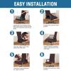 imageHVERSAILTEX Computer Office Chair Covers  Protective ampamp Stretchable Universal Stretch Rotating Chair Cover SlipcoverIsland FossiBrown