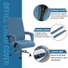 imageHVERSAILTEX Computer Office Chair Covers  Protective ampamp Stretchable Universal Stretch Rotating Chair Cover SlipcoverIsland FossiDusty Blue