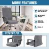 imageHVERSAILTEX Computer Office Chair Covers  Protective ampamp Stretchable Universal Stretch Rotating Chair Cover SlipcoverIsland FossiGrey