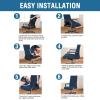 imageHVERSAILTEX Computer Office Chair Covers  Protective ampamp Stretchable Universal Stretch Rotating Chair Cover SlipcoverIsland FossiNavy