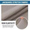 imageHVERSAILTEX Computer Office Chair Covers  Protective ampamp Stretchable Universal Stretch Rotating Chair Cover SlipcoverIsland FossiTaupe