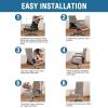 imageHVERSAILTEX Computer Office Chair Covers  Protective ampamp Stretchable Universal Stretch Rotating Chair Cover SlipcoverIsland FossiTaupe