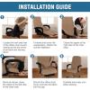 imageHVERSAILTEX Velvet Home Office Chair Covers Stretchable Computer Desk Chair Covers Mid  High Back Universal Executive Boss Chair Covers Gaming Chair Cover Removable Machine Washable ChocolateCamel