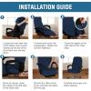 imageHVERSAILTEX Velvet Home Office Chair Covers Stretchable Computer Desk Chair Covers Mid  High Back Universal Executive Boss Chair Covers Gaming Chair Cover Removable Machine Washable ChocolateNavy