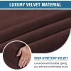 imageHVERSAILTEX Velvet Home Office Chair Covers Stretchable Computer Desk Chair Covers Mid  High Back Universal Executive Boss Chair Covers Gaming Chair Cover Removable Machine Washable ChocolateChocolate