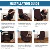 imageHVERSAILTEX Velvet Home Office Chair Covers Stretchable Computer Desk Chair Covers Mid  High Back Universal Executive Boss Chair Covers Gaming Chair Cover Removable Machine Washable ChocolateChocolate
