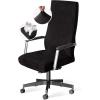 imageHVERSAILTEX Velvet Home Office Chair Covers Stretchable Computer Desk Chair Covers Mid  High Back Universal Executive Boss Chair Covers Gaming Chair Cover Removable Machine Washable ChocolateBlack