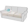 imageHVERSAILTEX 100 Waterproof Loveseat Covers for 2 Cushion Couch Stretch Sofa Covers Washable Featuring Thick Dual Fleece Fabric2 Pieces Loveseat Cushion Covers Dark GreyIvory