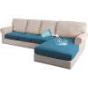 imageHVERSAILTEX Armchair Cover 100 Waterproof Couch Cushion Cover Stretch Couch Seat Covers Thick Sofa Cushion Cover Featuring Fleece Fabric Washable1 Piece Armchair Cushion Covers CamelPeacock Blue