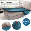 imageHVERSAILTEX Armchair Cover 100 Waterproof Couch Cushion Cover Stretch Couch Seat Covers Thick Sofa Cushion Cover Featuring Fleece Fabric Washable1 Piece Armchair Cushion Covers CamelPeacock Blue