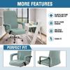 imageHVERSAILTEX Home Office Chair Covers Stretchable Computer Desk Chair Covers Mid  High Back Universal Executive Boss Gaming Seat Cover Removable Machine WashableNon Slip Thick Jacquard Black LargeSage