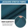 imageHVERSAILTEX Home Office Chair Covers Stretchable Computer Desk Chair Covers Mid  High Back Universal Executive Boss Gaming Seat Cover Removable Machine WashableNon Slip Thick Jacquard Black LargeDeep Teal