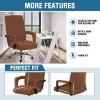 imageHVERSAILTEX Home Office Chair Covers Stretchable Computer Desk Chair Covers Mid  High Back Universal Executive Boss Gaming Seat Cover Removable Machine WashableNon Slip Thick Jacquard Black LargeCaramel