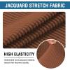 imageHVERSAILTEX Home Office Chair Covers Stretchable Computer Desk Chair Covers Mid  High Back Universal Executive Boss Gaming Seat Cover Removable Machine WashableNon Slip Thick Jacquard Black LargeCaramel