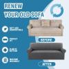imageHVERSAILTEX Jacquard Couch Cushion Covers High Stretch Sofa Covers for 3 Cushion Couch Furniture Protector Spandex AntiSlip Soft Thickened Slipcovers Diamond Pattern3 Back Covers GreyDamaskgrey
