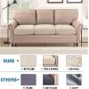imageHVERSAILTEX Jacquard Couch Cushion Covers High Stretch Sofa Covers for 3 Cushion Couch Furniture Protector Spandex AntiSlip Soft Thickened Slipcovers Diamond Pattern3 Back Covers GreyCrizzleivory