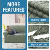 imageHVERSAILTEX Jacquard Couch Cushion Covers High Stretch Sofa Covers for 3 Cushion Couch Furniture Protector Spandex AntiSlip Soft Thickened Slipcovers Diamond Pattern3 Back Covers GreySpiralsea Grass