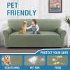 imageHVERSAILTEX Jacquard Couch Cushion Covers High Stretch Sofa Covers for 3 Cushion Couch Furniture Protector Spandex AntiSlip Soft Thickened Slipcovers Diamond Pattern3 Back Covers GreyCrizzlesea Grass