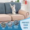 imageHVERSAILTEX Jacquard Couch Cushion Covers High Stretch Sofa Covers for 3 Cushion Couch Furniture Protector Spandex AntiSlip Soft Thickened Slipcovers Diamond Pattern3 Back Covers GreyDamaskstone Blue