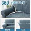 imageHVERSAILTEX Jacquard Couch Cushion Covers High Stretch Sofa Covers for 3 Cushion Couch Furniture Protector Spandex AntiSlip Soft Thickened Slipcovers Diamond Pattern3 Back Covers GreySpiralstone Blue