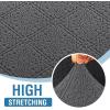 imageHVERSAILTEX Jacquard Couch Cushion Covers High Stretch Sofa Covers for 3 Cushion Couch Furniture Protector Spandex AntiSlip Soft Thickened Slipcovers Diamond Pattern3 Back Covers GreyDamaskgrey