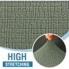 imageHVERSAILTEX Jacquard Couch Cushion Covers High Stretch Sofa Covers for 3 Cushion Couch Furniture Protector Spandex AntiSlip Soft Thickened Slipcovers Diamond Pattern3 Back Covers GreyCrizzlesea Grass