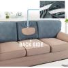 imageHVERSAILTEX Jacquard Couch Cushion Covers High Stretch Sofa Covers for 3 Cushion Couch Furniture Protector Spandex AntiSlip Soft Thickened Slipcovers Diamond Pattern3 Back Covers GreyDamaskstone Blue