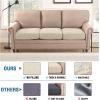 imageHVERSAILTEX Jacquard Couch Cushion Covers High Stretch Sofa Covers for 3 Cushion Couch Furniture Protector Spandex AntiSlip Soft Thickened Slipcovers Diamond Pattern3 Back Covers GreyDiamondivory