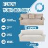 imageHVERSAILTEX Jacquard Couch Cushion Covers High Stretch Sofa Covers for 3 Cushion Couch Furniture Protector Spandex AntiSlip Soft Thickened Slipcovers Diamond Pattern3 Back Covers GreyDamaskpale Oak