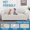 imageHVERSAILTEX Jacquard Couch Cushion Covers High Stretch Sofa Covers for 3 Cushion Couch Furniture Protector Spandex AntiSlip Soft Thickened Slipcovers Diamond Pattern3 Back Covers GreyLeopardpale Oak