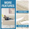 imageHVERSAILTEX Jacquard Couch Cushion Covers High Stretch Sofa Covers for 3 Cushion Couch Furniture Protector Spandex AntiSlip Soft Thickened Slipcovers Diamond Pattern3 Back Covers GreyLeopardivory
