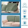 imageHVERSAILTEX Jacquard Couch Cushion Covers High Stretch Sofa Covers for 3 Cushion Couch Furniture Protector Spandex AntiSlip Soft Thickened Slipcovers Diamond Pattern3 Back Covers GreyCrizzlesea Grass