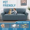 imageHVERSAILTEX Jacquard Couch Cushion Covers High Stretch Sofa Covers for 3 Cushion Couch Furniture Protector Spandex AntiSlip Soft Thickened Slipcovers Diamond Pattern3 Back Covers GreySpiralstone Blue