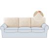 imageHVERSAILTEX Jacquard Couch Cushion Covers High Stretch Sofa Covers for 3 Cushion Couch Furniture Protector Spandex AntiSlip Soft Thickened Slipcovers Diamond Pattern3 Back Covers GreyDamaskivory