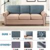 imageHVERSAILTEX Jacquard Couch Cushion Covers High Stretch Sofa Covers for 3 Cushion Couch Furniture Protector Spandex AntiSlip Soft Thickened Slipcovers Diamond Pattern3 Back Covers GreyDiamondstone Blue