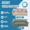 imageHVERSAILTEX Jacquard Couch Cushion Covers High Stretch Sofa Covers for 3 Cushion Couch Furniture Protector Spandex AntiSlip Soft Thickened Slipcovers Diamond Pattern3 Back Covers GreyCrizzlesea Grass