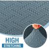 imageHVERSAILTEX Jacquard Couch Cushion Covers High Stretch Sofa Covers for 3 Cushion Couch Furniture Protector Spandex AntiSlip Soft Thickened Slipcovers Diamond Pattern3 Back Covers GreyWind Bellstone Blue