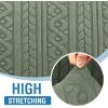 imageHVERSAILTEX Jacquard Couch Cushion Covers High Stretch Sofa Covers for 3 Cushion Couch Furniture Protector Spandex AntiSlip Soft Thickened Slipcovers Diamond Pattern3 Back Covers GreySpiralsea Grass