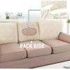 imageHVERSAILTEX Jacquard Couch Cushion Covers High Stretch Sofa Covers for 3 Cushion Couch Furniture Protector Spandex AntiSlip Soft Thickened Slipcovers Diamond Pattern3 Back Covers GreyDamaskivory