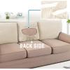 imageHVERSAILTEX Jacquard Couch Cushion Covers High Stretch Sofa Covers for 3 Cushion Couch Furniture Protector Spandex AntiSlip Soft Thickened Slipcovers Diamond Pattern3 Back Covers GreyCrizzleivory