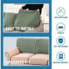 imageHVERSAILTEX Jacquard Couch Cushion Covers High Stretch Sofa Covers for 3 Cushion Couch Furniture Protector Spandex AntiSlip Soft Thickened Slipcovers Diamond Pattern3 Back Covers GreyDiamondsea Grass