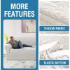 imageHVERSAILTEX Jacquard Couch Cushion Covers High Stretch Sofa Covers for 3 Cushion Couch Furniture Protector Spandex AntiSlip Soft Thickened Slipcovers Diamond Pattern3 Back Covers GreyLeopardpale Oak