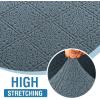 imageHVERSAILTEX Jacquard Couch Cushion Covers High Stretch Sofa Covers for 3 Cushion Couch Furniture Protector Spandex AntiSlip Soft Thickened Slipcovers Diamond Pattern3 Back Covers GreyDamaskstone Blue