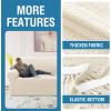 imageHVERSAILTEX Jacquard Couch Cushion Covers High Stretch Sofa Covers for 3 Cushion Couch Furniture Protector Spandex AntiSlip Soft Thickened Slipcovers Diamond Pattern3 Back Covers GreyCrizzleivory