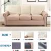 imageHVERSAILTEX Jacquard Couch Cushion Covers High Stretch Sofa Covers for 3 Cushion Couch Furniture Protector Spandex AntiSlip Soft Thickened Slipcovers Diamond Pattern3 Back Covers GreyDiamondivory