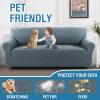 imageHVERSAILTEX Jacquard Couch Cushion Covers High Stretch Sofa Covers for 3 Cushion Couch Furniture Protector Spandex AntiSlip Soft Thickened Slipcovers Diamond Pattern3 Back Covers GreyDiamondstone Blue
