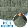 imageHVERSAILTEX Jacquard Couch Cushion Covers High Stretch Sofa Covers for 3 Cushion Couch Furniture Protector Spandex AntiSlip Soft Thickened Slipcovers Diamond Pattern3 Back Covers GreyCrizzlesea Grass